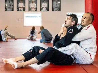 Kids training in class