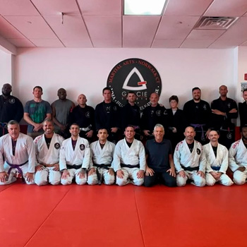 Team photo at Gracie Sports
